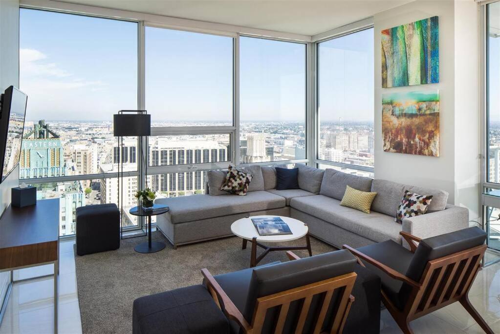 Top Floor High Rise 3 Bed Dtla Skyscraper Penthouse Los Angeles Exterior foto