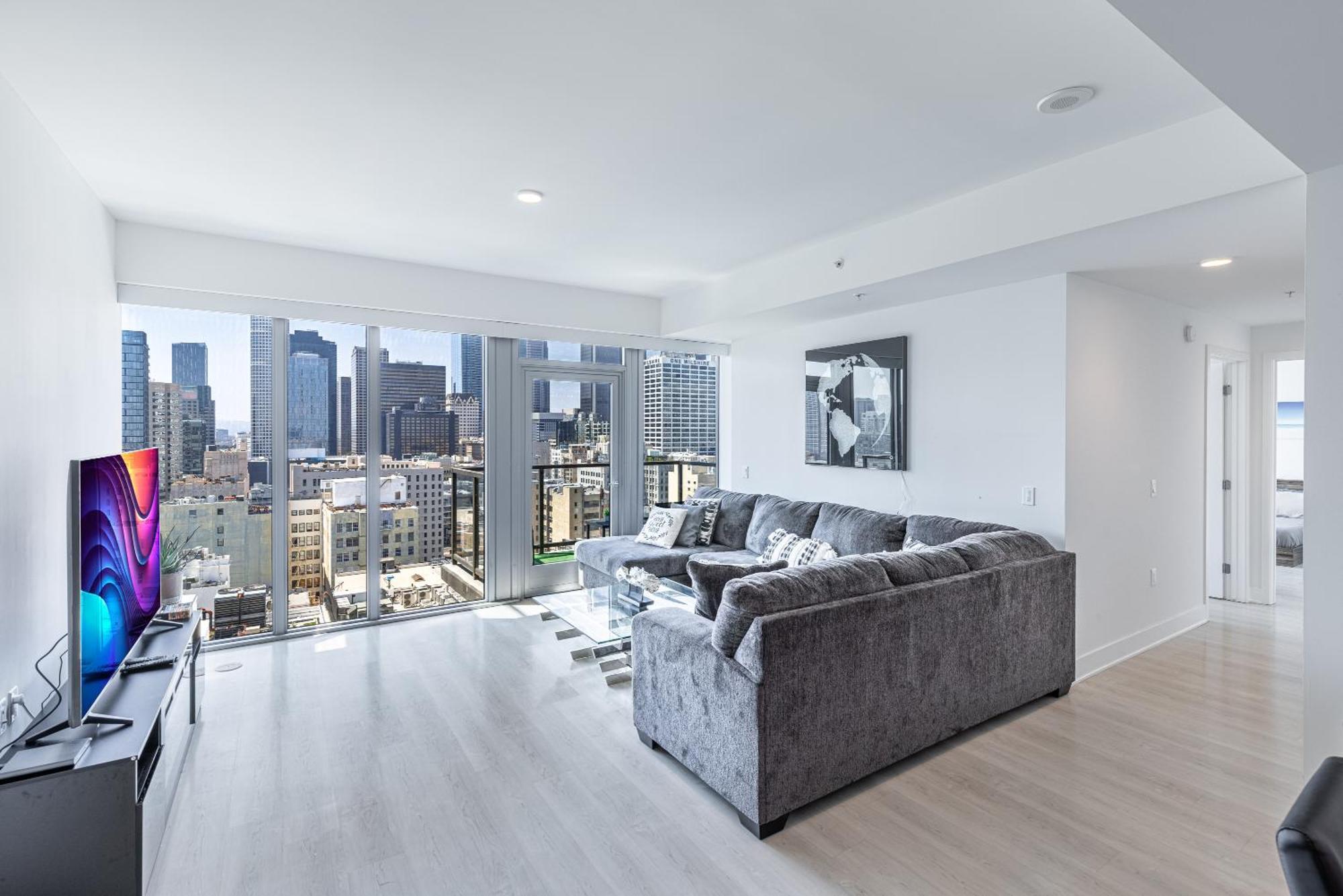 Top Floor High Rise 3 Bed Dtla Skyscraper Penthouse Los Angeles Exterior foto
